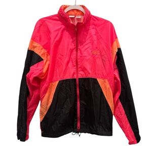 ASICS • Vintage Nylon Neon Windbreaker 90s Jacket